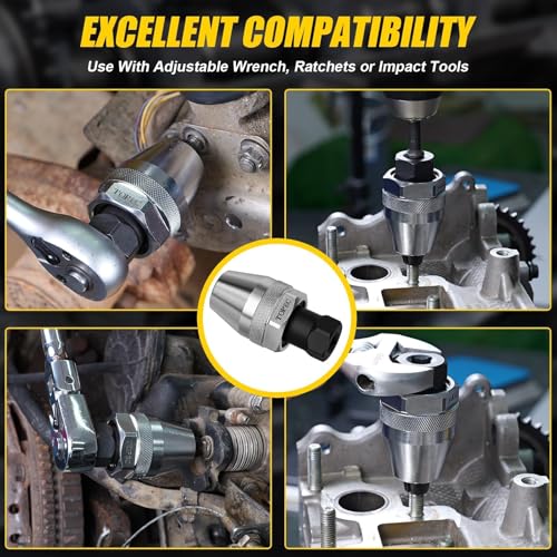 Topec Stud Extractor Tool, 3/8” Drive Broken Bolt Remover - size: 3/8-Inch Drive