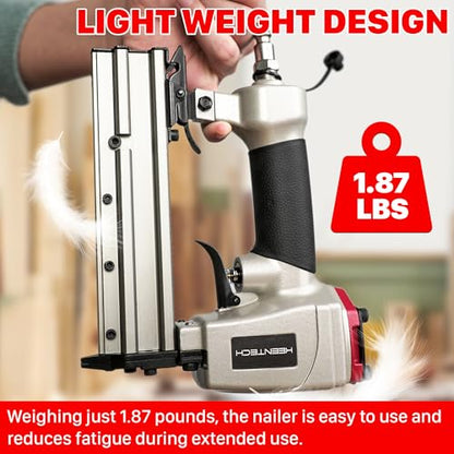 KEENTECH Pneumatic Pin Nailer 23 Gauge with 2160pcs 5/32" to 1" Pin Nails - color: Silver, size: Fit 5/32" to 1" Pin Nails