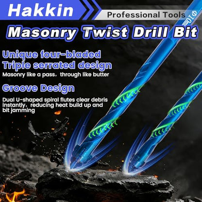 12PCS 2-in-1 Diamond Drill Bits, 1/4 Inch Hex Shank, 3/16" to 3/8" - size: D.3/16" to 3/8"