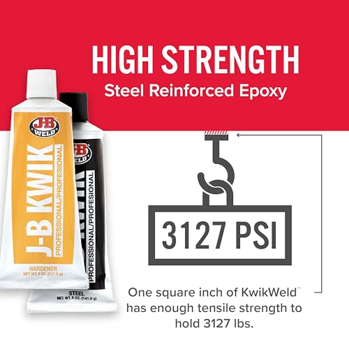 J-B Weld 8271 KwikWeld Professional Size Steel Reinforced Epoxy Twin Pack - 10 oz.