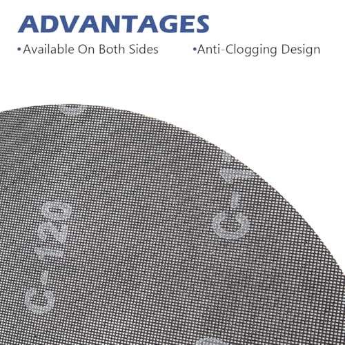 HUAALIUCHE 16" Sanding Screen Discs - 120 Grit Silicon Carbide Mesh Sanding Disc for Hardwood Floors - Heavy Duty Floor Buffer Pads, 10 Pack - Durable & Efficient Sanding - size: 16 inch, style: #120-10 Pack