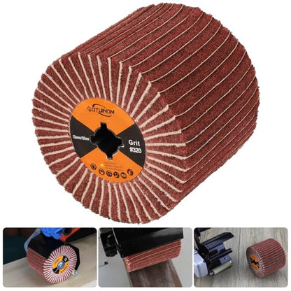 Surface Conditioning Tool 320 Grit Abrasive Drawing Polishing Drum - style: 320 grit with sandpaper
