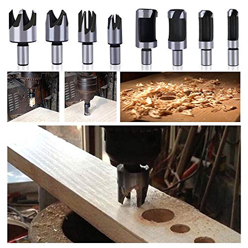 Rocaris 23-Pack Woodworking Chamfer Drilling Tool Set with Case