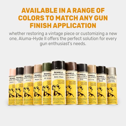 Brownells Aluma-Hyde 2 Epoxy Based Firearms Finish Aerosol Can Matte Black - color: Matte Black