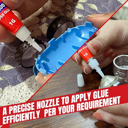 1 Gram (Pack of 24) Single Use Super Glue All Purpose - Superglue - Ca Glue Thick & Strong Adhesive for DIY Craft, Ceramics, Frame, Leather, Metal Etc - style: 1 Gram x 24 PCs Super Glue