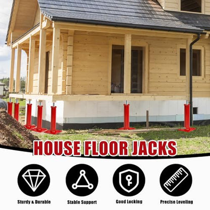 2 Pack House Floor Jacks,11"-16" Height Range, 9700Lbs Load