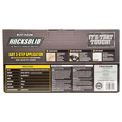 RockSolid Marble Floor Coating Kit, Mountain White - color: Mountain White
