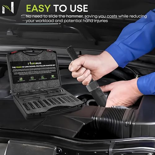 95400 Dowel Pin Puller and Remover Master Set with SAE & Metric Collets Efficient Extraction Tool for Removing Dowel Pins