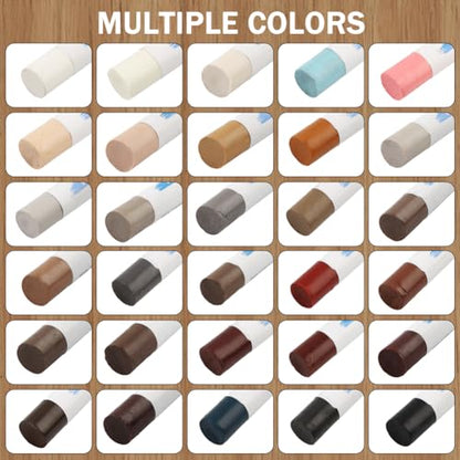 Furniture Repair Wax Sticks, 30 Colors Floor Scratch Wood Filler Sticks