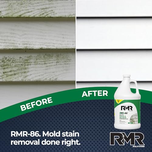 RMR-86 Instant Mold and Mildew Stain Remover Spray - Scrub Free Formula, 1 Gallon - size: 128 Fl Oz (Pack of 1)