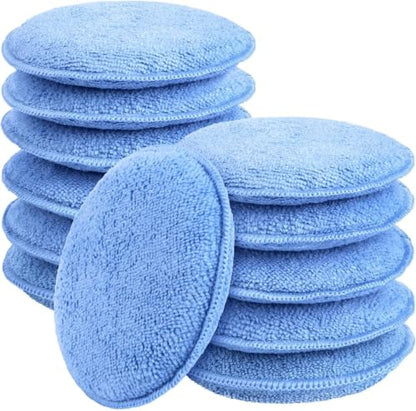 AIDEA Car Wax Applicator Pad, Microfiber Applicator Pad,Polishing Pads-12pk - size: 12