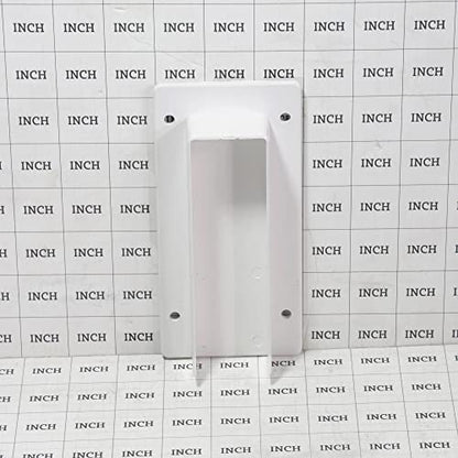 1 1/2" x 5 1/2" External Vinyl Fence Rail Bracket | White | Pack of 4