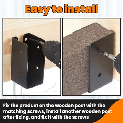 Blulu 30 Pcs 2"x4" Concealed Joist Hangers with Screws, 2"x4" Brackets - size: 2 x 4 Inches