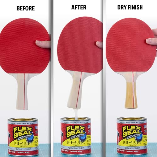 Flex Seal Liquid Rubber Sealant Coating, Waterproof, Clear, 16 oz - color: Clear, size: 16 oz