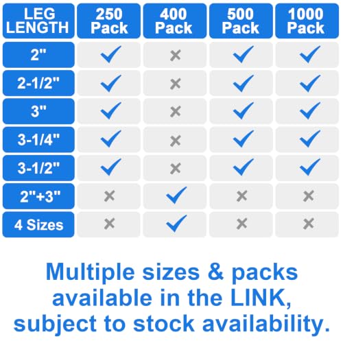 304 Stainless Steel 21 Degree 3 Inch Framing Nails,500-Pack - size: 3"-- 500 pcs