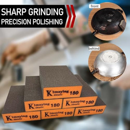 Sanding Sponge, 180 Grit Assortment Sanding Block - size: 180grit - 6pcs
