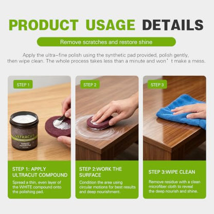 All-in-One Surface Restoration Polish with Pad, Polishing Compound Kit