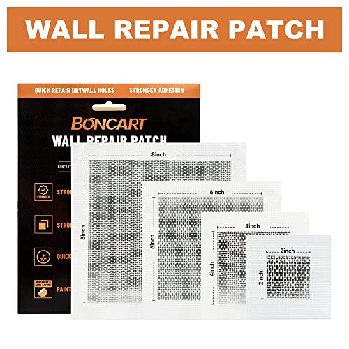 Boncart Self-Adhesive Drywall Repair Patch Kit, 2, 4, 6, 8 Inch - style: Wall Patch 2/4/6/8inch x2