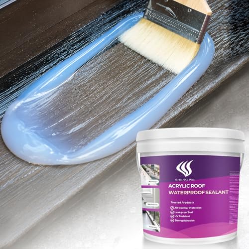 Polyurethane Waterproof Sealant, Clear,1 Gallon,Cover 120 Sq Ft - size: 128Fl Oz