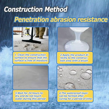 Liquid Waterproof Sealant Clear - 5 Gallon, Water-Based Waterproof Coating - style: 5 Gallon Clear