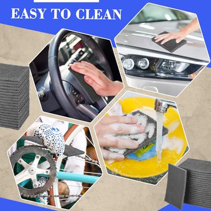 50 Pack Gray Fine Scuff Pads 6 X 9 in Abrasive Sanding Pad - color: Gray