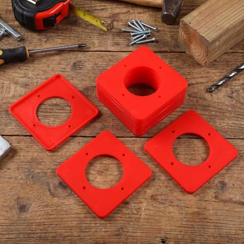 Chunful 20 Pcs Rail Ties Replacement for Vinyl Fence Post, Red - color: Red