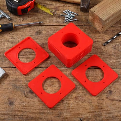 Chunful 20 Pcs Rail Ties Replacement for Vinyl Fence Post, Red - color: Red