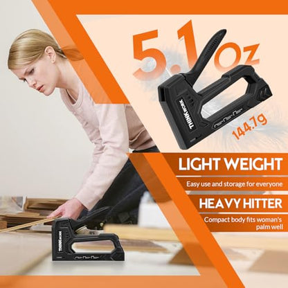 THINKWORK Light Duty Staple Gun - Upholstery Staple Gun for Wood