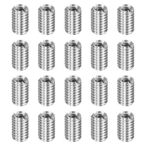 HARFINGTON 20pcs Thread Repair Inserts M4 x 0.7 Male to M2.5 x 0.45 Female Thread 6mm Long Stainless Steel Reducing Nuts Metric Self Tapping Sleeves Threaded Reducer Industrial Fasteners - size: M4 x 0.7 Male to M2.5 x 0.45 Female x 6mm