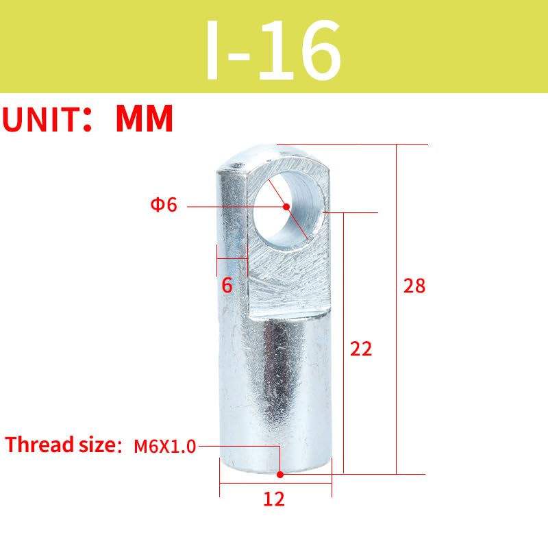 Internal Thread to MAL Adapter for SC Cylinder I Series, Pneumatic Conversion Fitting (I-16) - color: I, size: 16