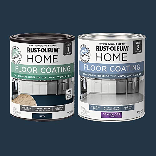 Rust-Oleum Home Interior Floor Semi-Gloss Navy Coating Kit - color: Navy