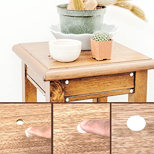 Plastic Furniture Hole Plugs - 6 Sizes (3/16"-3/4"), White (200pcs)
