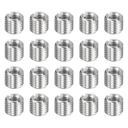 HARFINGTON 20pcs Thread Repair Inserts M9 x 1 Male to M6 x 1 Female Thread 8mm Long Stainless Steel Reducing Nuts Metric Self Tapping Sleeves Threaded Reducer Industrial Fasteners - size: M9 x 1 Male to M6 x 1 Female x 8mm
