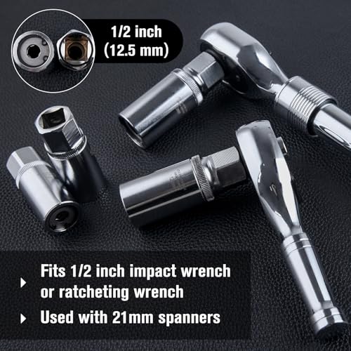 SPEEDWOX 4Pcs Metric Stud Removal Tool, 6-12mm Sockets for Broken Bolts