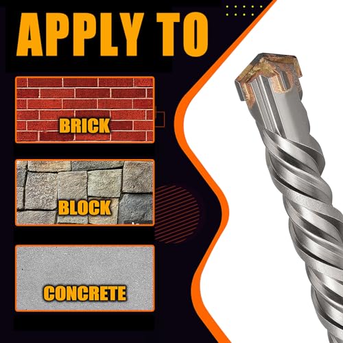 1" x 39" SDS Max Rotary Hammer Drill Bit, Carbide Tipped Concrete Bit - size: 1 in x 39 in