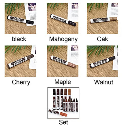 SYCOOVEN Furniture Wood Repair Marker, Scratch Fix Pen for Floors, Tables - Simple Paint Touch Up for Stains, Carpenters (Black)