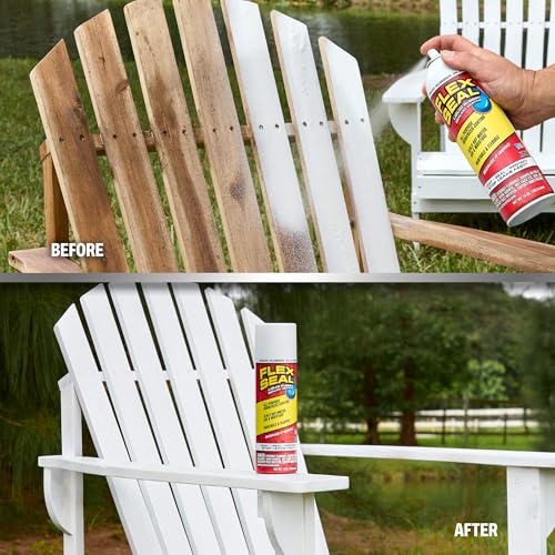 Flex Seal Spray Rubber Sealant Coating, Waterproof, White, 14 oz, 2-Pack - color: White, size: 14 oz (Pack of 2)