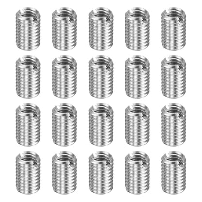 HARFINGTON 20pcs Thread Repair Inserts M8 x 1.25 Male to M6 x 1 Female Thread 12mm Long Stainless Steel Reducing Nuts Metric Self Tapping Sleeves Threaded Reducer Industrial Fasteners - size: M8 x 1.25 Male to M6 x 1 Female x 12mm