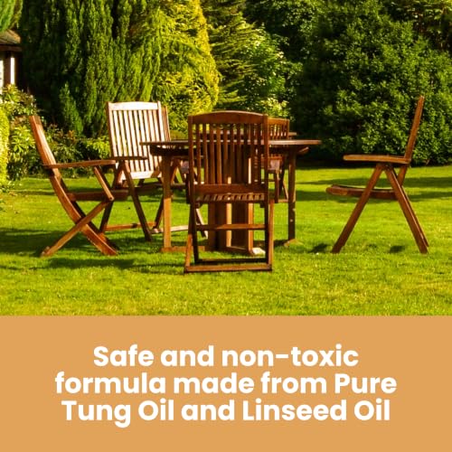 Furniture Clinic Teak Oil, Protects Indoor & Outdoor Wood Furniture - size: 169.07 Fl Oz (Pack of 1)