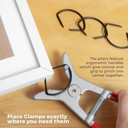 TOFL Miter Spring Clamps | 8 To A Package 1/2” to 3/4” | Woodworking - Picture Frames - Crown Molding - Wood Trim and More (1/2" to 3/4" Miter Spring Clamp) - size: 1/2" to 3/4" Miter Spring Clamp