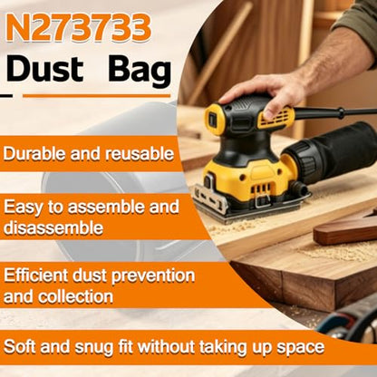 N273733 Sander Dust Bag Assembly for DeWalt Hand Sander Collector