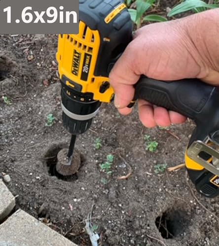 5 Set Auger Drill Bit for Planting,Heavy Duty Garden Auger Spiral Drill Bit Bulb Planter Tool for Planting Bedding Plants,Universal for Cordless Drill(1.6"x9",1.6"x16.5",3.5"x16",4"x12",2"x32") - size: 1.6"x9",1.6"x16.5",4"x12",3"x16.5",2"x32"
