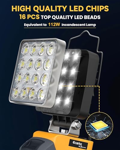 LED Work Light Compatible with DeWALT 20V Battery, 112W 11200LM,Tool Only - color: 112W