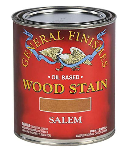 General Finishes Oil Based Penetrating Wood Stain, 1 Quart, Salem - color: Salem, size: 1 Quart