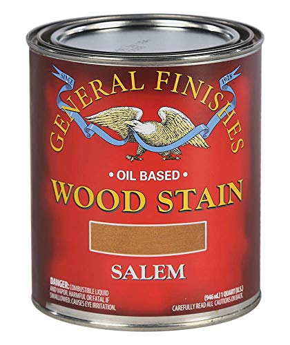 General Finishes Oil Based Penetrating Wood Stain, 1 Quart, Salem - color: Salem, size: 1 Quart
