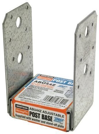 Simpson Strong-Tie Hardware Bracket ABU44Z - Z-Max Uplift Post Base - 4x4 in.