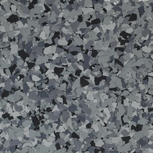 Colored Epoxies 40 LB Decorative Vinyl Flakes for Epoxy Garage Floors - color: Nightfall Flake