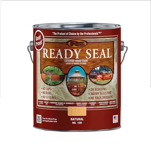Ready Seal Exterior Wood Stain & Sealer, Natural Light Oak, 1 Gallon - color: Natural / Light Oak, size: 1 Gallon