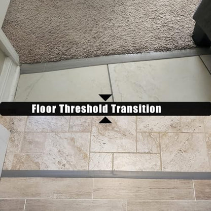 T Molding Flexible Self Adhesive Floor Transition Strip - color: Wood Grain C, size: T Molding 9.84ft