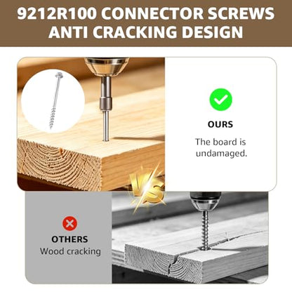 Joist Hanger Screws#9 x 2-1/2"Compatible with Simpson Strong-Tie 100PCS